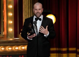 PHOTO: Charles Sykes/Invision/AP | The South Pasadenan | Producing Artistic Director of the Pasadena Playhouse, Danny Feldman, accepts the Regional Theatre Tony at the 76th annual Tony Awards on Sunday, June 11, 2023, at the United Palace theater in New York.