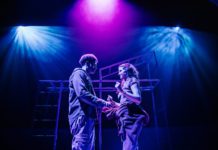 Miles Fowler and Ana Nicolle Chavez in Sanctuary City at Pasadena Playhouse