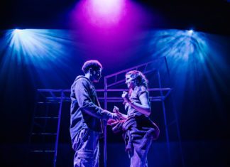 “Sanctuary City” and The American Dreamer Miles Fowler and Ana Nicolle Chavez in Sanctuary City at Pasadena Playhouse