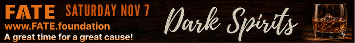 Dark Spirits Event Fundraiser for: FATE South Pasadena. Whisky, Dinner, Cigars, Dessert, Friends