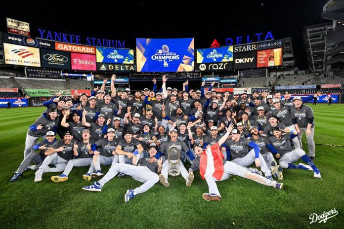 PHOTO CREDIT: © LA DODGERS | MLB WORLD SERIES PRESS RELEASE | LA Dodgers 2024 World Series Champions