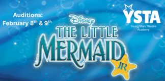 The Little Mermaid Jr! Auditions February 8th and 9th: Young Stars Theatre Academy Spring Production!
