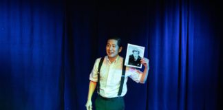 PHOTO: Rob Slaven | South Pasadenan News | J. Elijah Cho stars in "Mr. Yunioshi" at Sierra Madre Playhouse.