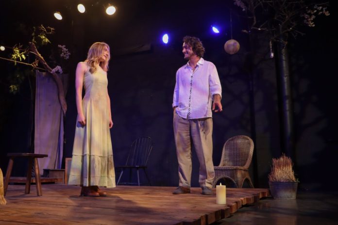 PHOTO: South Pasadena Theatre Workshop | The South Pasadenan | Cordelia Dewdney and Andrew Tippie in The Seagull on stage at South Pasadena Theatre Workshop.