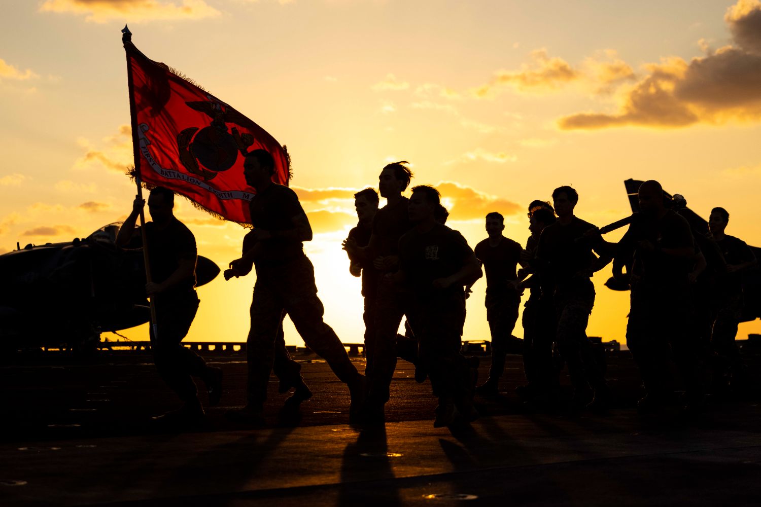 PHOTO: Lance Cpl. John Allen | USMC Birthday 11/10/2024 Edition | BLT 18 Beirut Memorial Run on USS Wasp LHD 1