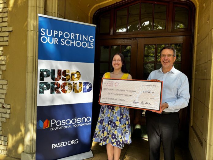 Hodis Learning Donates to PEF in Pasadena