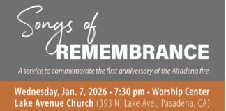 PHOOT: http://www.lakeave.org/ | The South Pasadenan | Philip Yancey to Speak at Pasadena Memorial Marking Eaton and Palisades Fire Anniversary