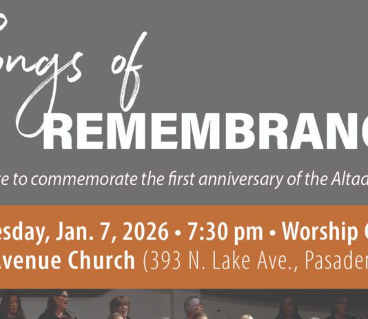 PHOOT: http://www.lakeave.org/ | The South Pasadenan | Philip Yancey to Speak at Pasadena Memorial Marking Eaton and Palisades Fire Anniversary