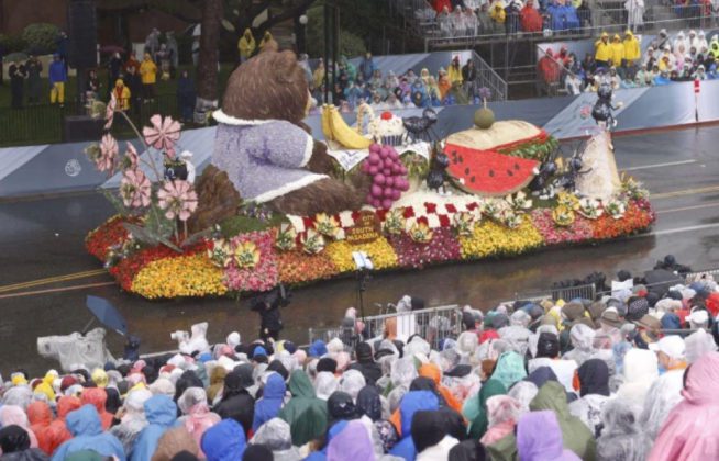 Photos by South Pasadena Tournament of Roses and Andy Ketsdever | The South Pasadenan | Proudly, the City of South Pasadena was honored with the Past President Award &ndash; most outstanding innovation in the use of floral and non-floral materials - at the start of the 137th Rose Parade for its 2026 entry &ldquo;The Great Picnic Heist.&rdquo;