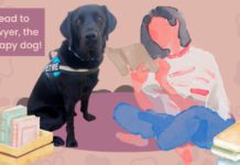 Barks & Books | Read to Sawyer the Therapy Dog at the Library PHOTO: South Pasadena Library | The South Pasadenan | “Barks & Books” Returns to South Pasadena Library With Sawyer the Therapy Dog