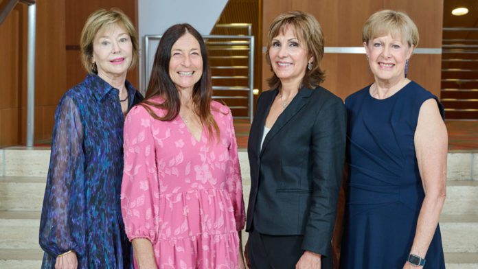PHOTO: Pasadena Showcase House for the Arts | The South Pasadenan | (L - R) Dotty Ewing, President of Pasadena Showcase House of Design, Lynne Graves, Lydia Rubin and Cynthia Bengtson, Benefit Co-Chairs, 2026 Pasadena Showcase House of Design