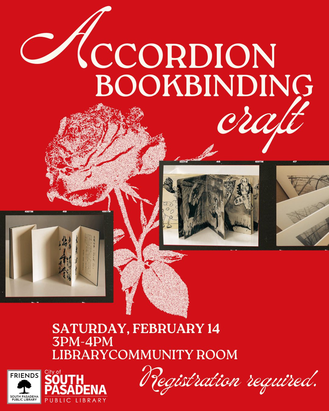 | The South Pasadenan | South Pasadena News PHOTO: South Pasadena Library | The South Pasadenan | Accordion Bookbinding Craft Set for February 14 at South Pasadena Library