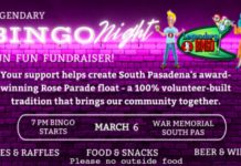 PHOTO: SPTOR | The South Pasadenan | Legendary Bingo Night Returns March 6 to Support South Pasadena’s Rose Parade Float