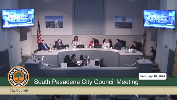 SCREENCAP: South Pasadena City Council Meeting Feb. 18 2026 | The South Pasadenan