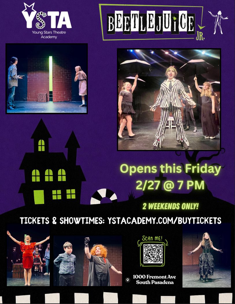 | The South Pasadenan | South Pasadena News PHOTO: YSTA | The South Pasadenan | BeetleJuice Jr. Flyer