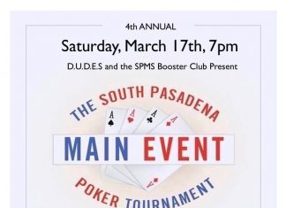 Poker Tournament | 4th Annual Main Event in South Pasadena