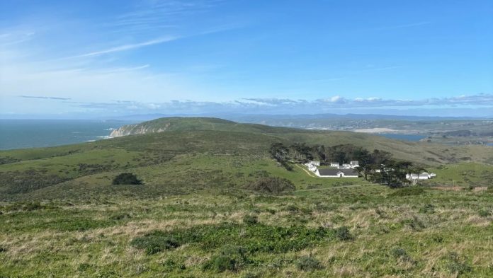Chris Bray | ’Tell Me How This Ends’ on Substack | Tomales Point, at the northern end of Point Reyes National Seashore, with a long-closed historic ranch that now has historical exhibits and NPS staff housing