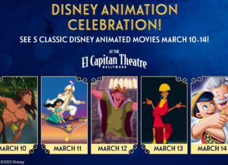 Five Disney Animated Classics Return to the El Capitan Theatre! Tickets on Sale Now! PHOTO Credit: Disney | The South Pasadenan | Five Disney Animated Classics Return to the El Capitan Theatre (Tarzan, Aladdin, The Hunchback of Notre Dame, The Emperor's New Groove and Pinocchio).