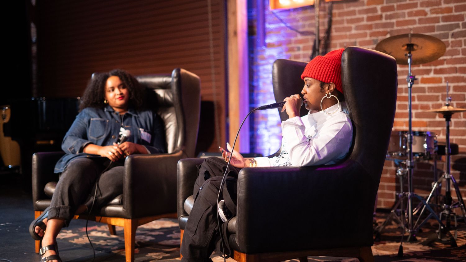 | The South Pasadenan | South Pasadena News LEFT TO RIGHT: Adjenai Worrell, 370 Music Group Label Manager hosts a Q&A with Roc Nation’s Grammy Award-winning Rap/Hip Hop artist Rapsody, giving advice to aspiring musicians at LACM’s free event