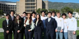 PHOTO: SPHS Virtual Enterprise | The South Pasadenan | SPHS Virtual Enterprise State Award winners celebrate after the competition.