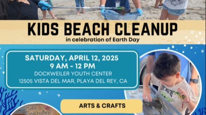 PHOTO: beaches.lacounty.gov | The South Pasadenan | Kids Beach Cleanup Event on Saturday, April 12, 9 AM – 12 PM
