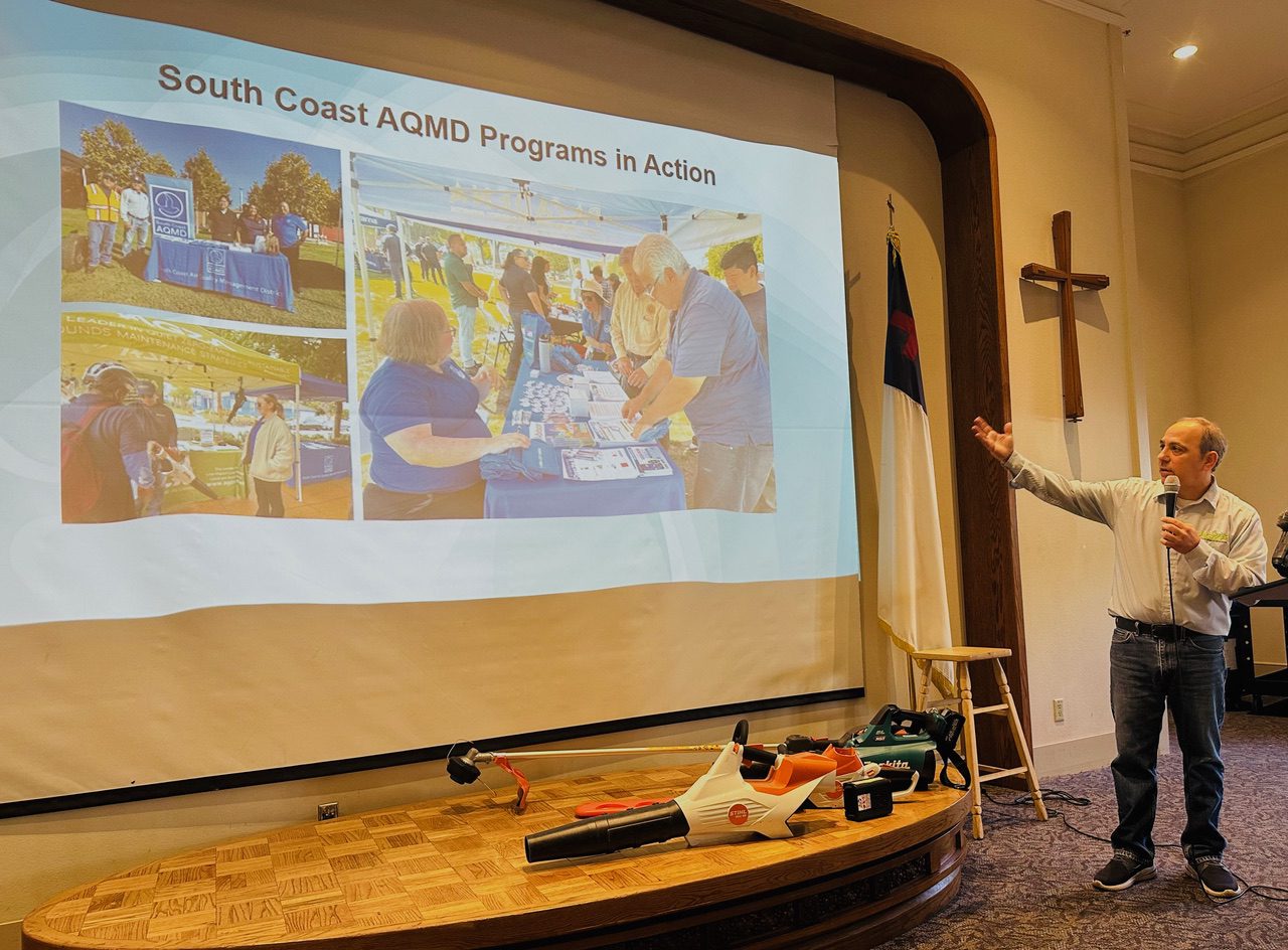 | The South Pasadenan | South Pasadena News Dan Mabe, the founder and president of the American Green Zone Alliance (AGZA), talked about incentive programs at SCAQMD for residential and commercial lawn and gardeners, along with institutions, including colleges and cities like South Pasadena that have reached the organization’s high certification standards.