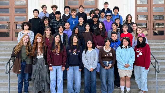PHOTO: SPUSD | The South Pasadenan | SPHS students celebrate earning Scholastic Awards in art, writing, and photography.