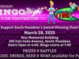 PHOTO: www.sptor.org | The South Pasadenan | Legendary Bingo Night Fundraiser