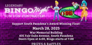 PHOTO: www.sptor.org | The South Pasadenan | Legendary Bingo Night Fundraiser