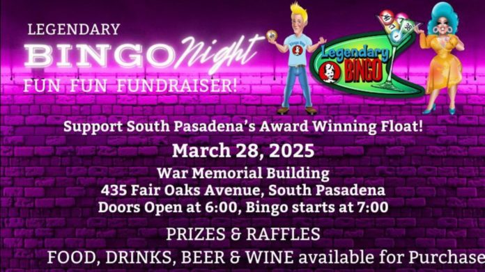 PHOTO: www.sptor.org | The South Pasadenan | Legendary Bingo Night Fundraiser