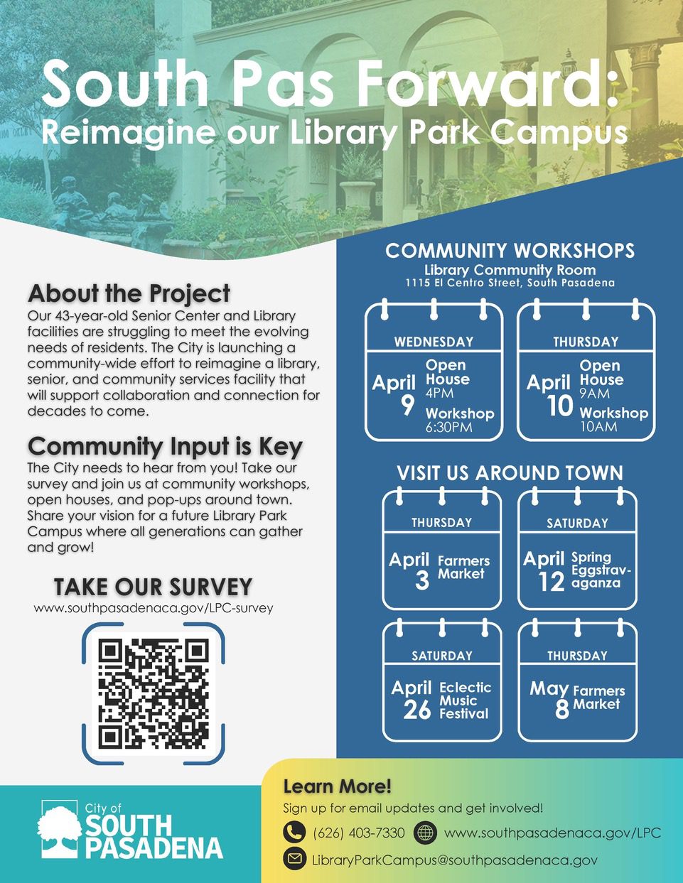| The South Pasadenan | South Pasadena News PHOTO: www.southpasadenaca.gov | The South Pasadenan | South Pas Forward: Reimagine our Library Park Campus