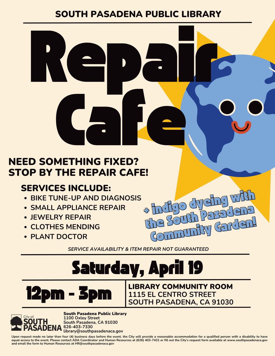 PHOTO: South Pasadena Public Library | The South Pasadenan | Repair Cafe