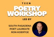 Teen Poetry Workshop at The South Pasadena Public Library PHOTO: southpasadenaca.gov | The South Pasadenan | Teen Poetry Workshop
