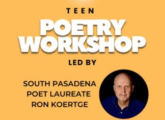 Teen Poetry Workshop at The South Pasadena Public Library PHOTO: southpasadenaca.gov | The South Pasadenan | Teen Poetry Workshop