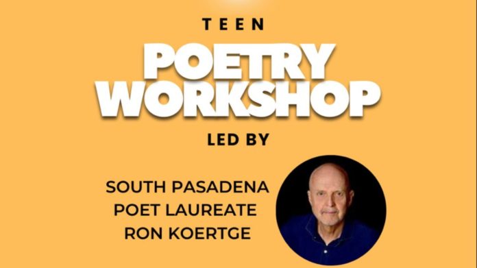 PHOTO: southpasadenaca.gov | The South Pasadenan | Teen Poetry Workshop