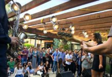 This year's Eclectic Music Festival and Arts Crawl venue, BurkeTriolo Studio (patio)