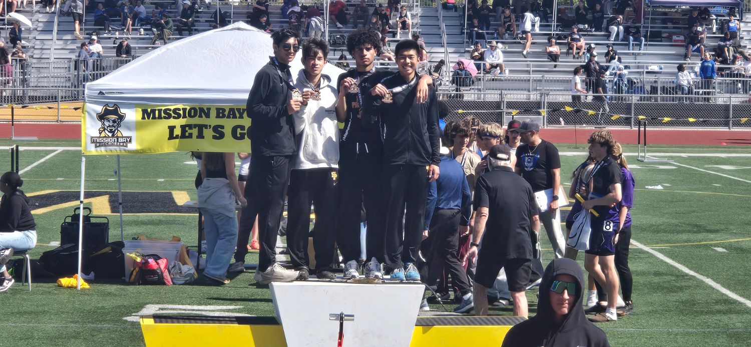 PHOTO: SPHS | The South Pasadenan | JCI Boys SMR 3rd (Logan Vargas, David Eisenberg, Sebastian Martinez, Toshio Matsuoka)