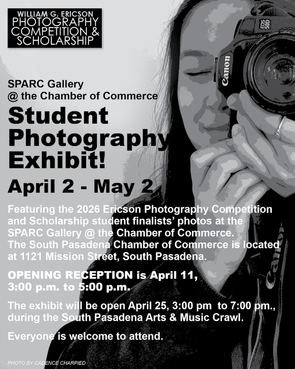 | The South Pasadenan | South Pasadena News PHOTO: SPARC | The South Pasadenan | Local Art and Student Photography in South Pasadena