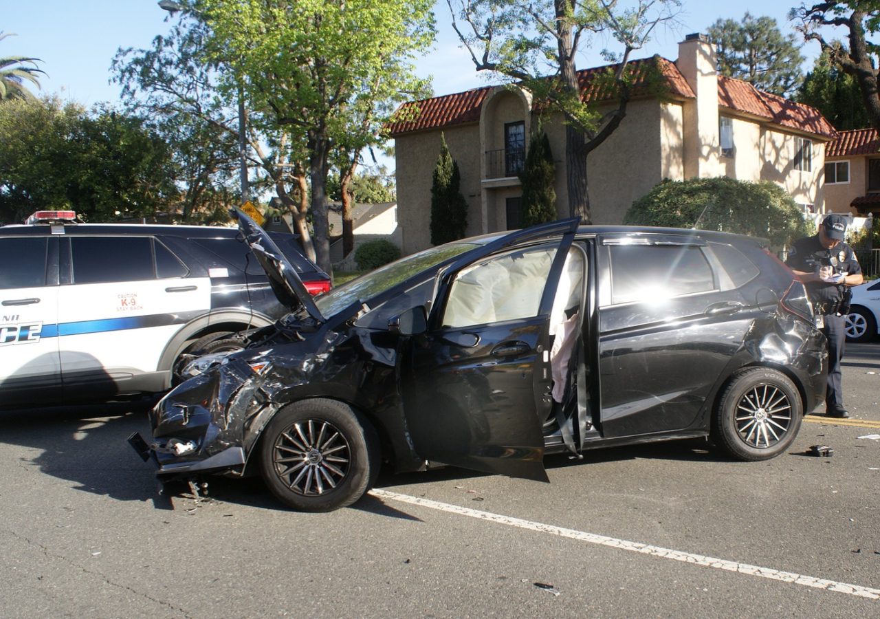 A two-car collision late Saturday afternoon, April 5, 2025, left both vehicles badly mangled but, remarkably, resulted in no serious injuries. The accident occurred on busy Monterey Road and Fairview Avenue.