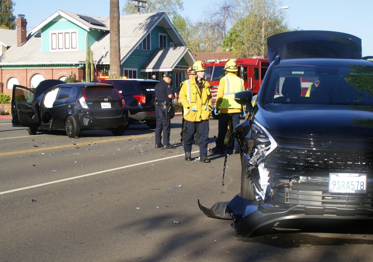 A two-car collision late Saturday afternoon, April 5, 2025, left both vehicles badly mangled but, remarkably, resulted in no serious injuries. The accident occurred on busy Monterey Road and Fairview Avenue.