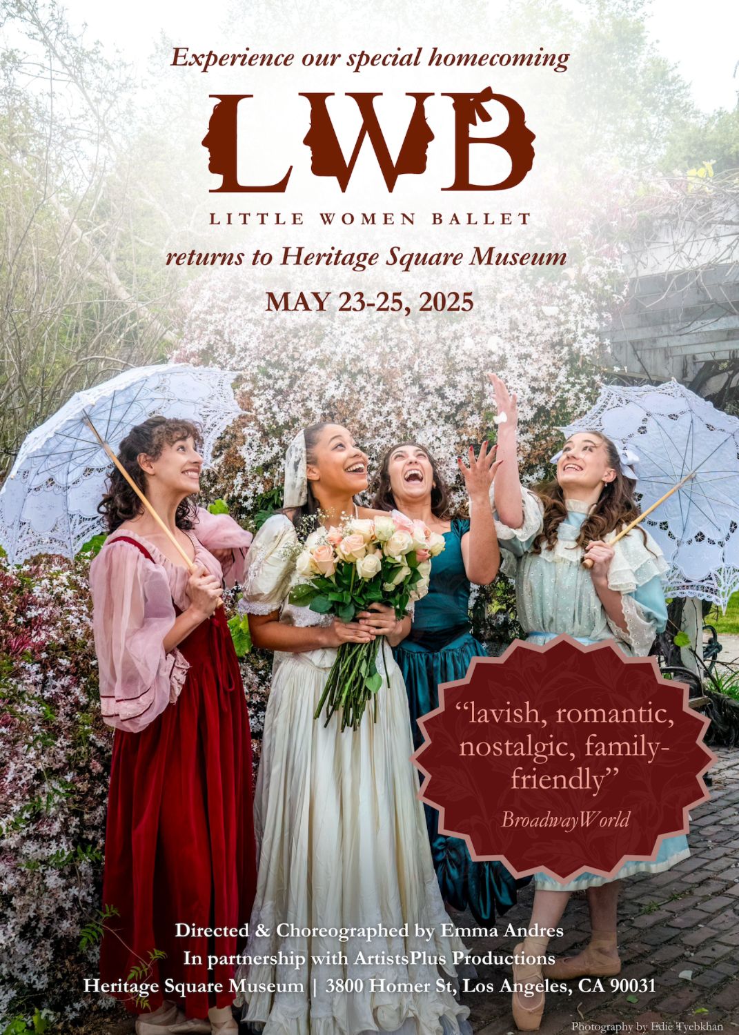 'Little Women Ballet' Spring Immersive Site-Specific Experience returns to Heritage Square Museum'Little Women Ballet' Spring Immersive Site-Specific Experience returns to Heritage Square Museum