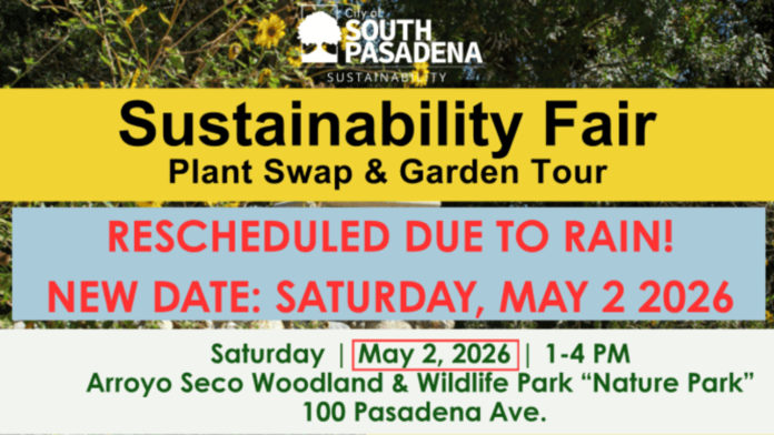 PHOTO: City of South Pasadena | The South Pasadenan | Sustainability Fair Rescheduled Due to Expected Rain