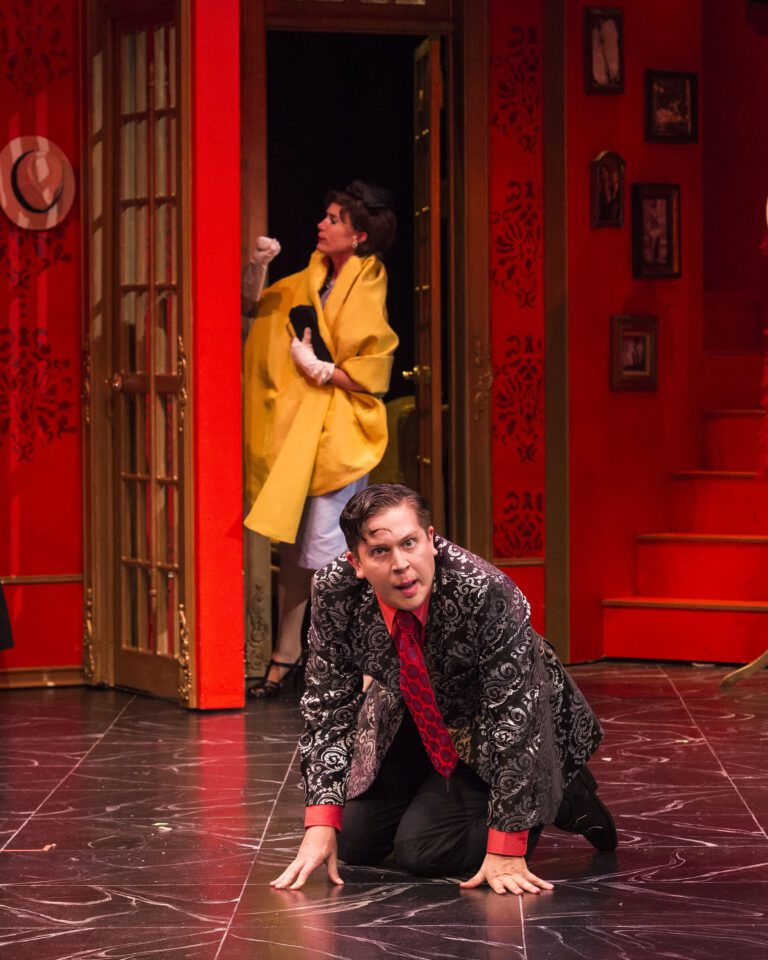Photo credit: Rafael Goldstein and Jill Hill in A Flea in Her Ear by Craig Schwartz