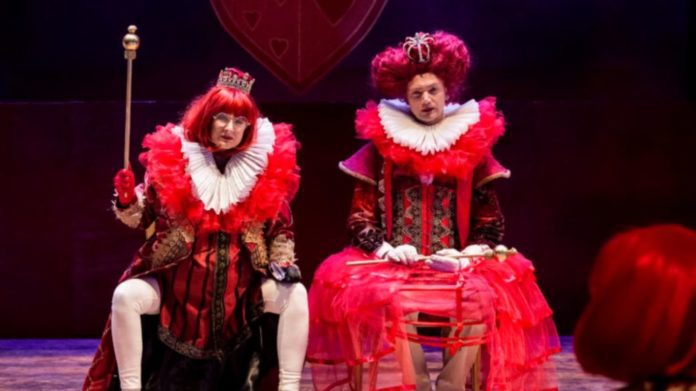 Photo credit: Susan Angelo and Justin Lawrence Barres in Alice in Wonderland by Craig Schwartz