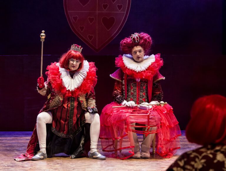 Photo credit: Susan Angelo and Justin Lawrence Barres in Alice in Wonderland by Craig Schwartz