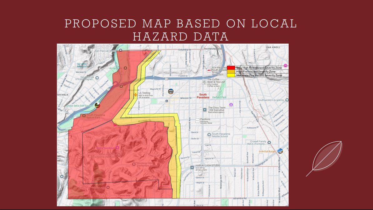 | The South Pasadenan | South Pasadena News Proposed Fire Hazard Severity Zone Map