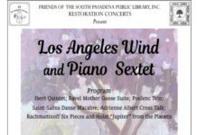 Restoration Concerts | Los Angeles Wind and Piano Sextet to Perform in South Pasadena PHOTO: Friends of the South Pasadena Public Library | The South Pasadenan | Restoration Concerts | Los Angeles Wind and Piano Sextet