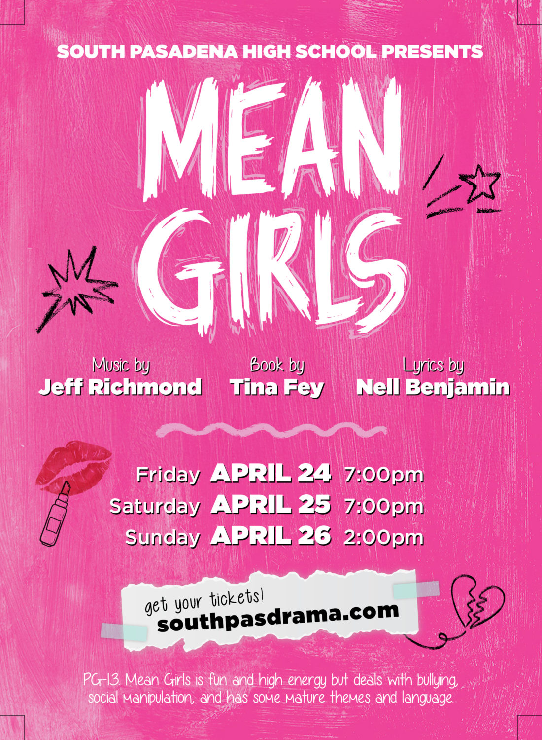 | The South Pasadenan | South Pasadena News PHOTO: SPHS Drama | The South Pasadenan | “Mean Girls,” the Broadway Musical, Comes to SPHS
