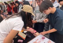 PHOTO: SPUSD | The South Pasadenan | Pediatric general surgeon Dr. Roxanne Massoumi gives students a brief lesson in suturing at the 2026 SPHS Career Fair.