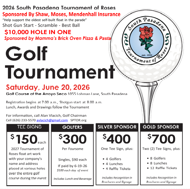 PHOTO: SPTOR | The South Pasadenan | Annual Golf Tournament Details